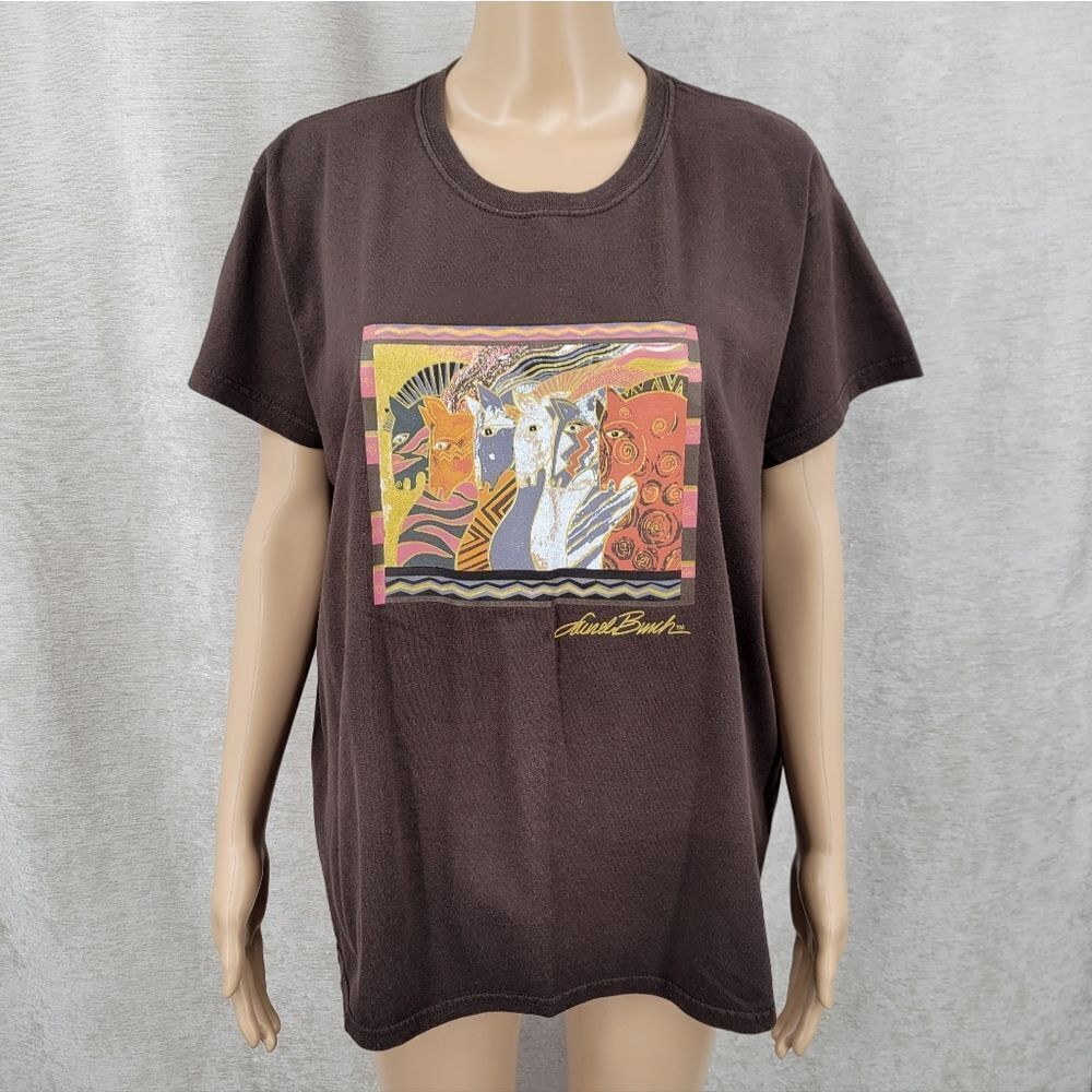 Laurel Burch Horses Moroccan Mares T Shirt Tee Short Sleeves Cotton XL